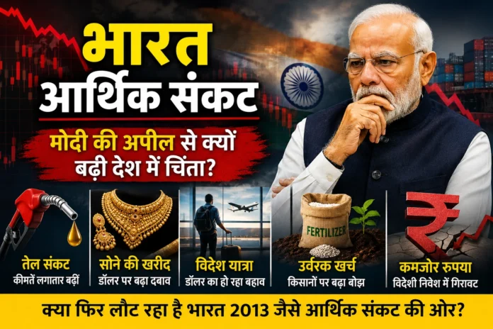 भारत आर्थिक संकट पर पीएम मोदी की अपील